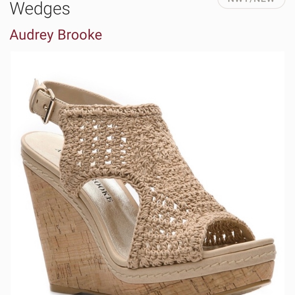 Audrey Brooke wedges size 10